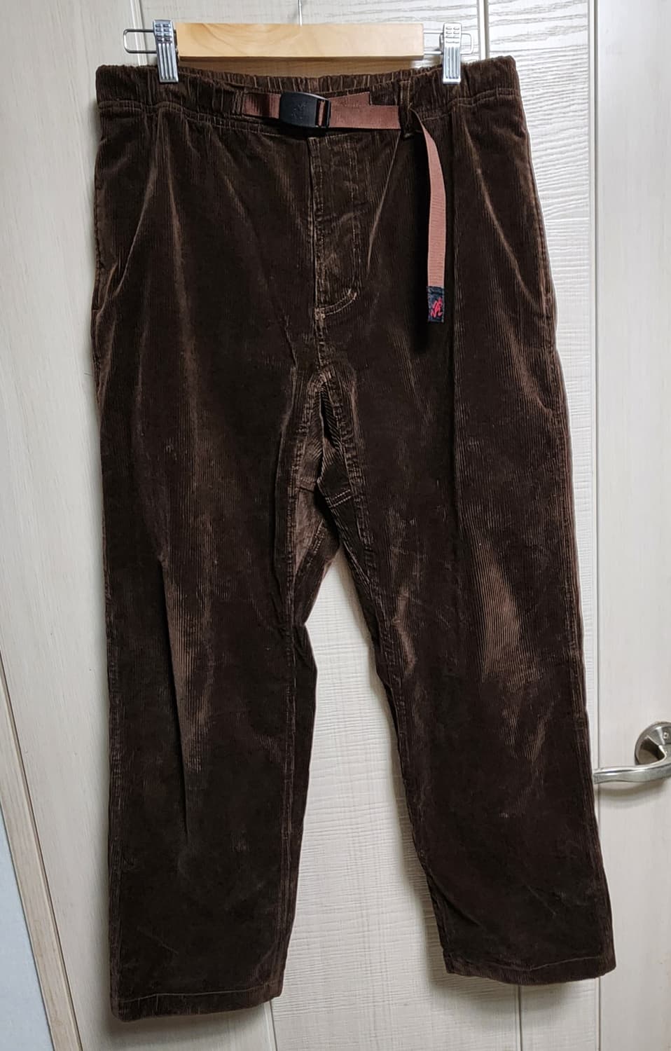 그라미치 브라운 코듀로이 벨티드 골덴 팬츠 L 상품이미지1