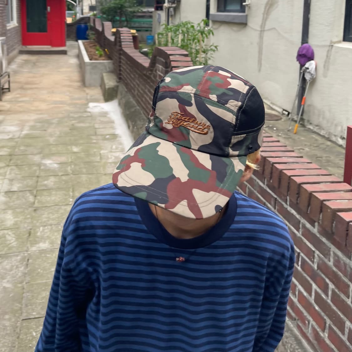 빈티지 카모 롱빌 메쉬 캠프캡 상품이미지1