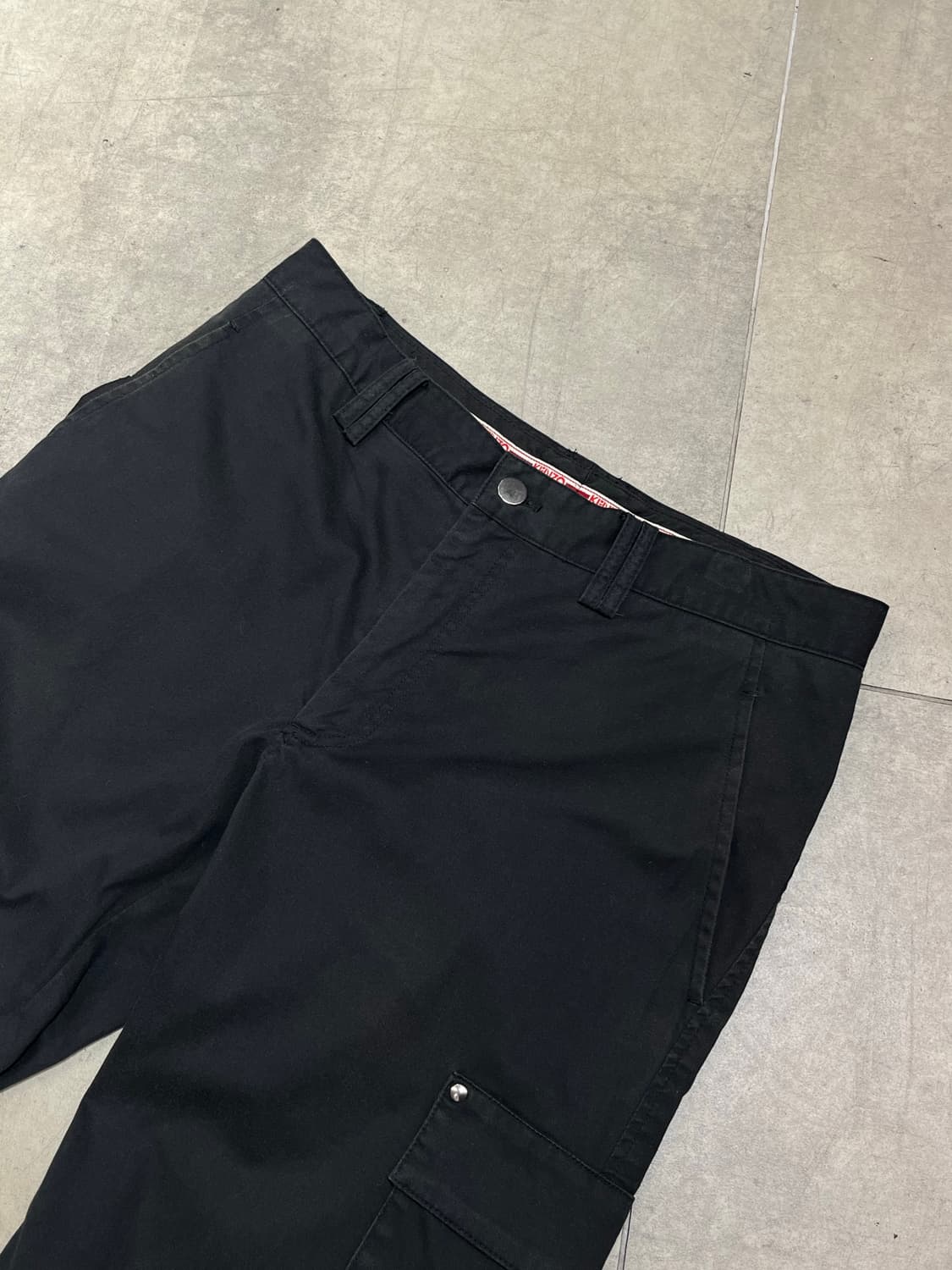 Kenzo 락펑크 락시크 블랙 카고 팬츠  상품이미지5