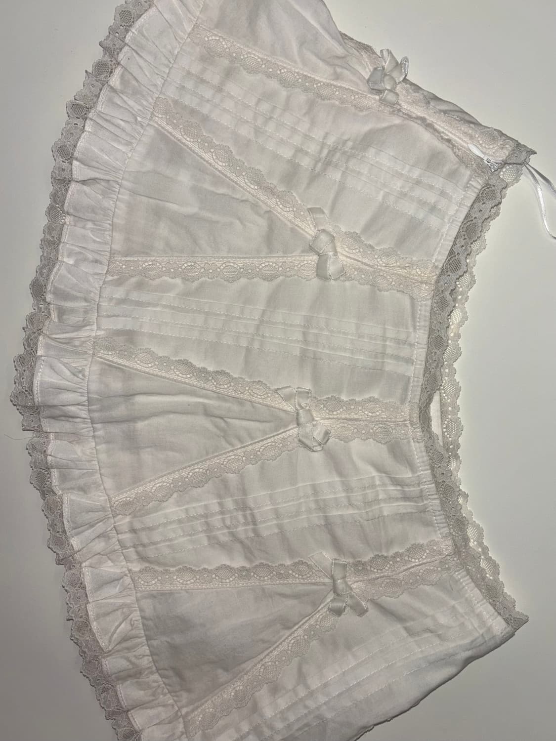 Nodress 레이스 스커트 화이트 xs 상품이미지1