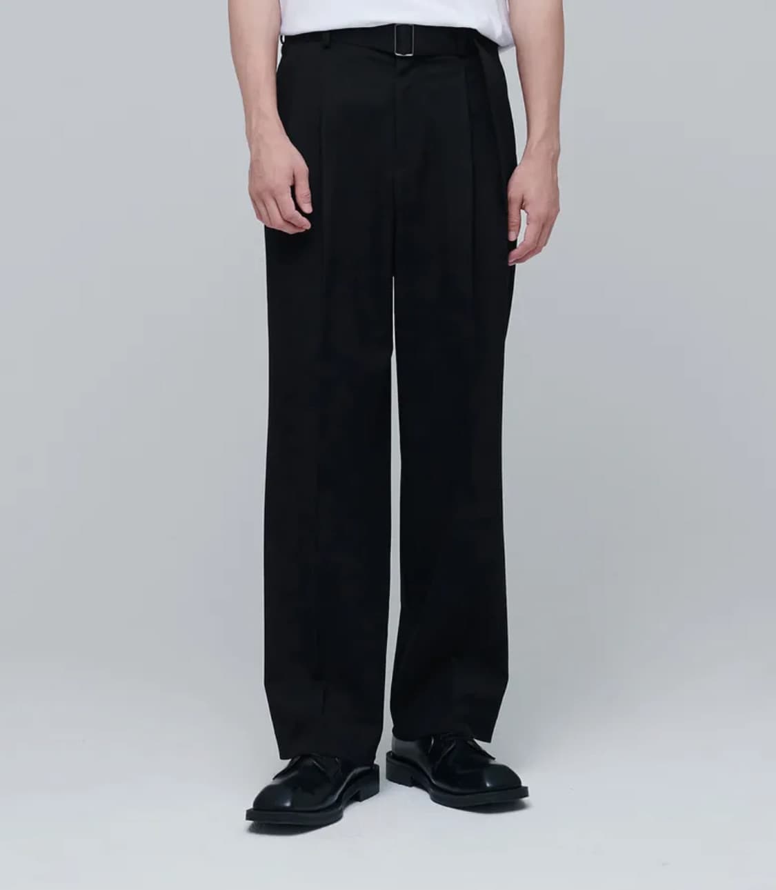 벨티드 와이드 슬랙스 새상품 (수트 셋업) 상품이미지1