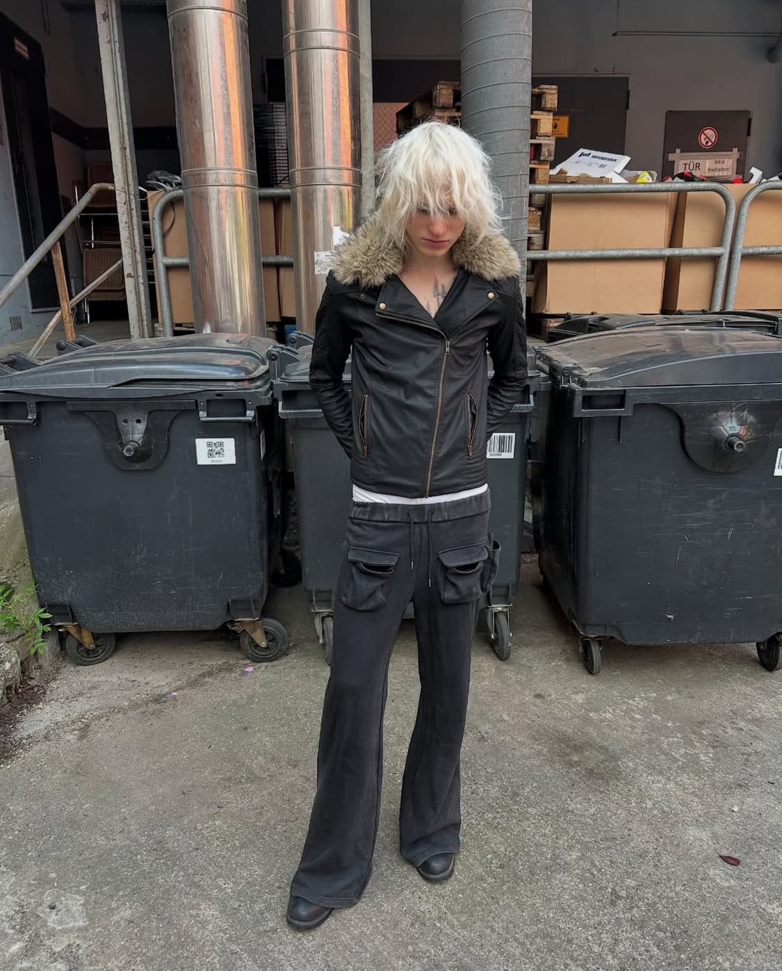 Sosilent 퍼 라이더 자켓 급처 상품이미지1