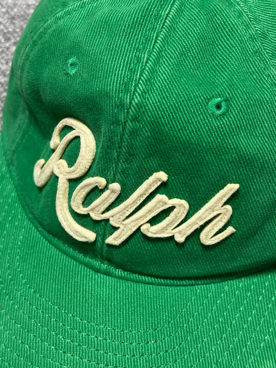 폴로 아플리케 트윌 볼캡 그린 상품이미지2