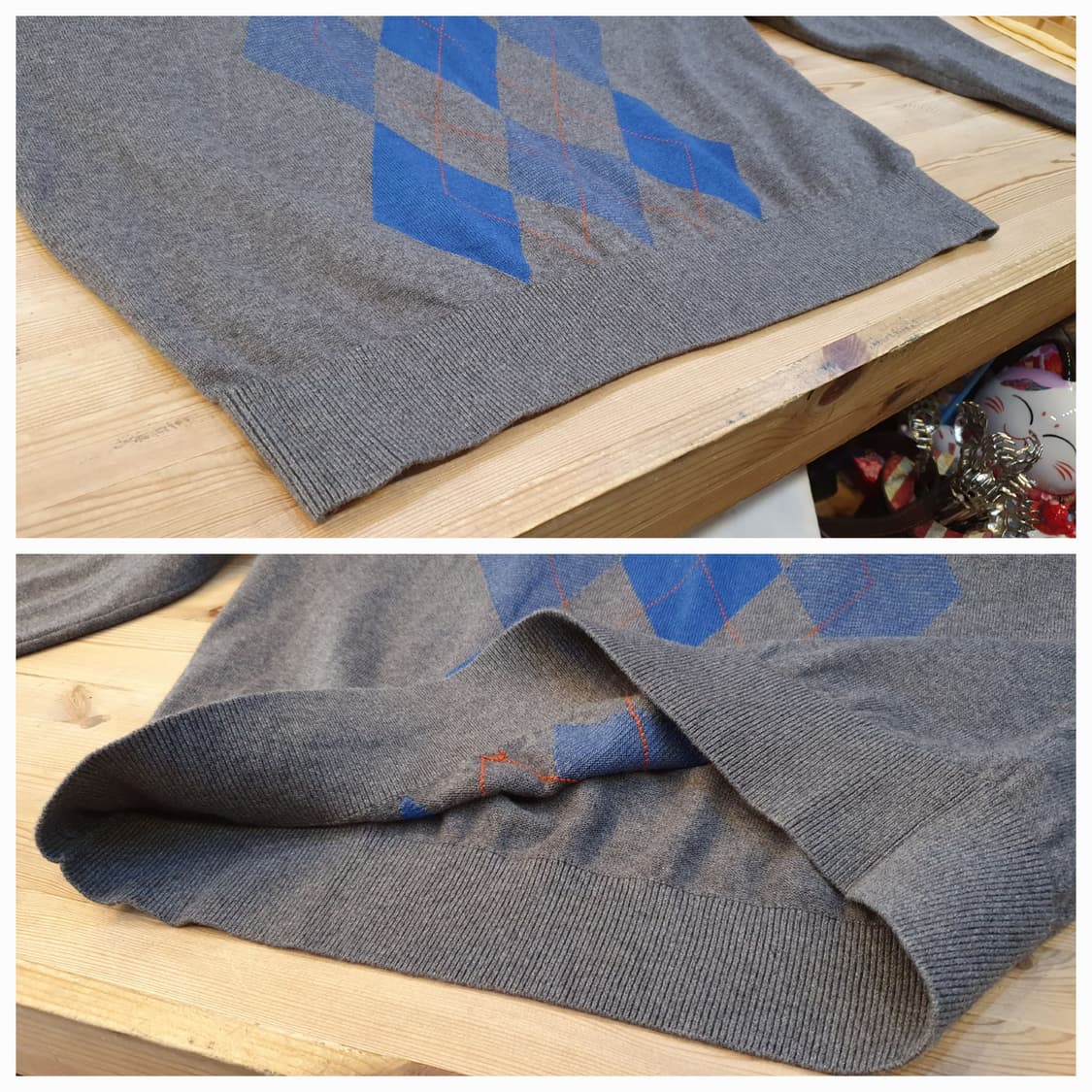 (새상품)105.타미 브이넥 니트 상품이미지5