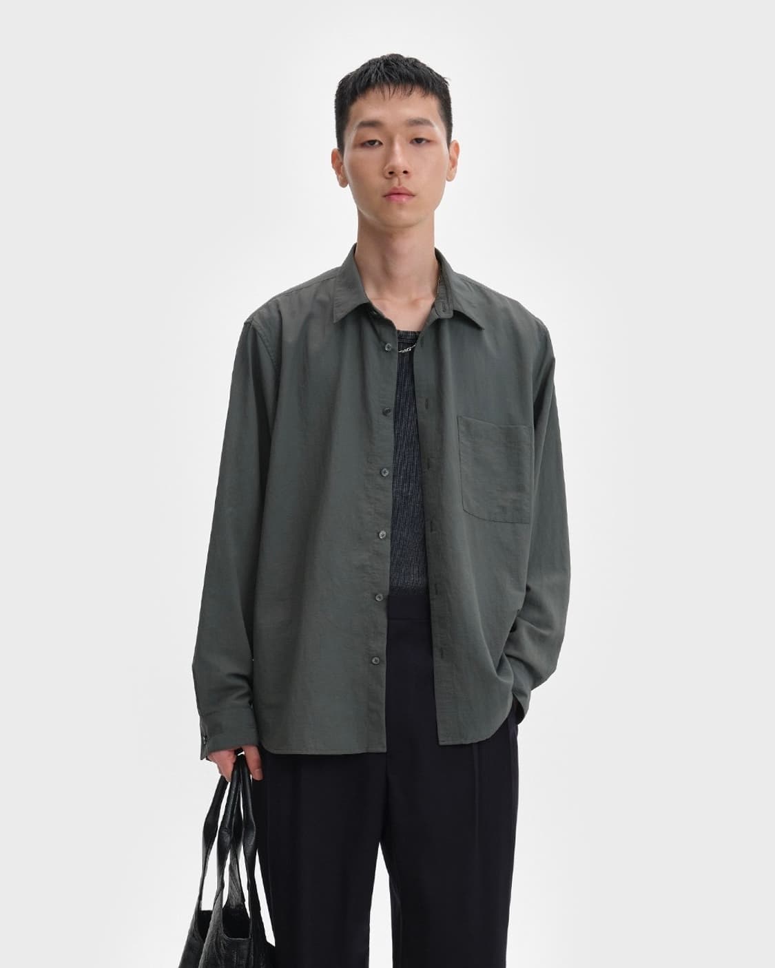 벨리에 리플셔츠 올리브카키 상품이미지1