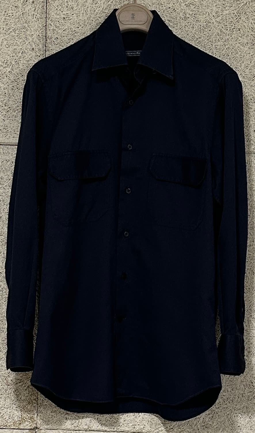 스테파노리치 블랙 자카드 패턴 코튼 셔츠 상품이미지2