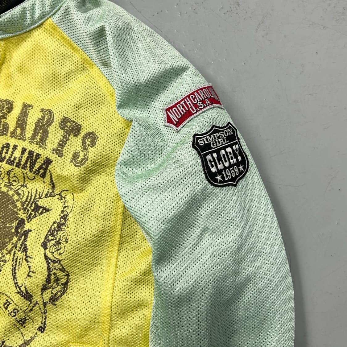 엔젤하트 프린팅 메쉬 라이딩자켓  상품이미지4