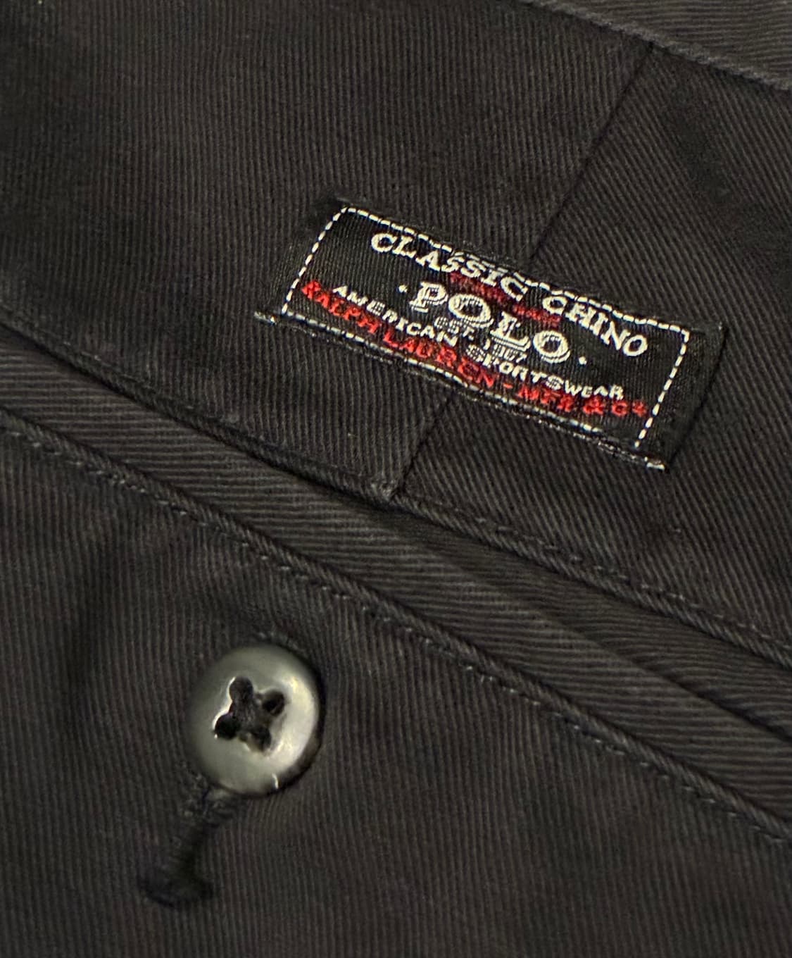 (31)00s 폴로랄프로렌 투턱 빈티지 앤드류 치노팬츠 블랙 상품이미지7