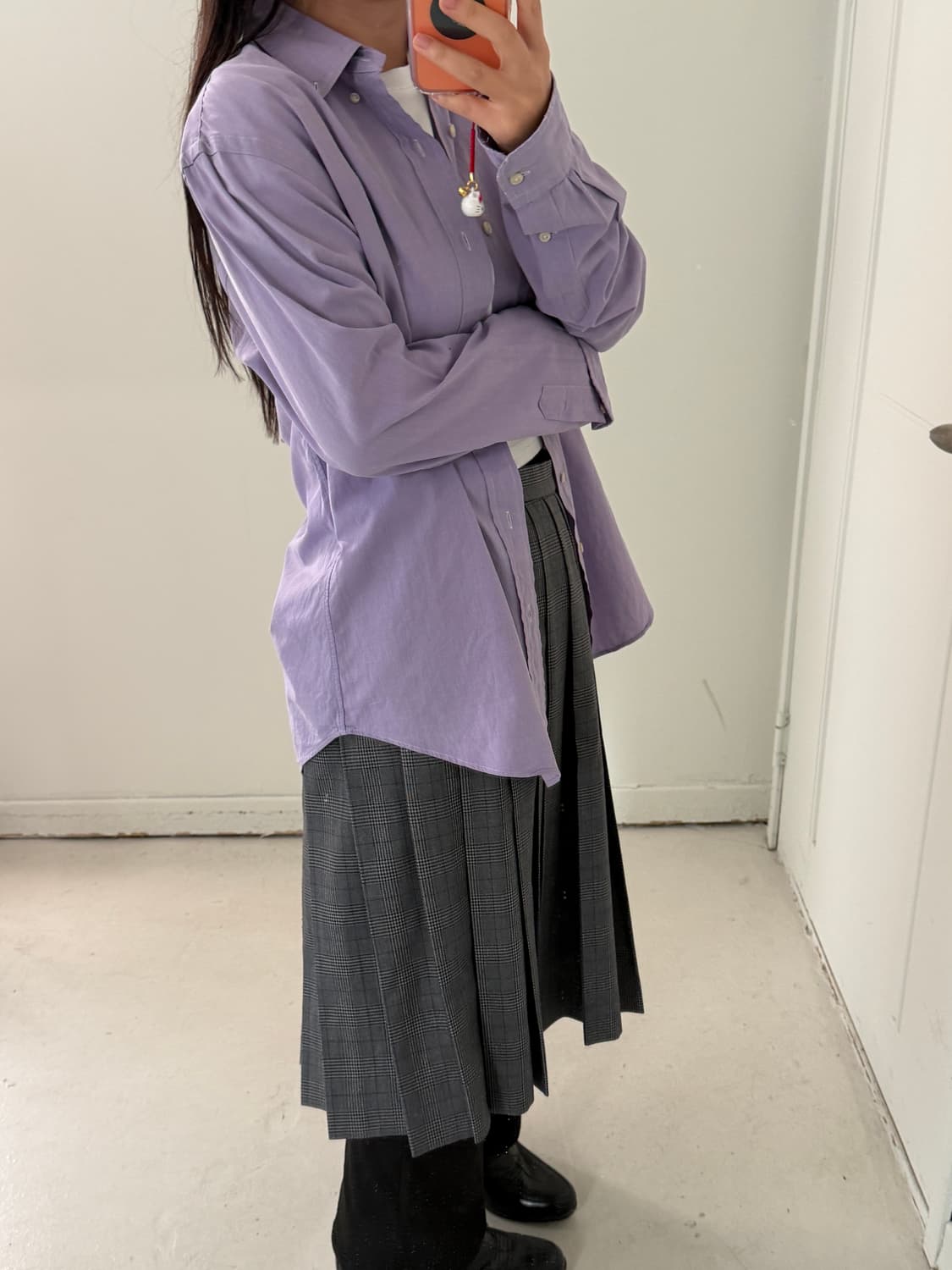 폴로 랄프로렌 퍼플 네이비포니 셔츠 상품이미지2