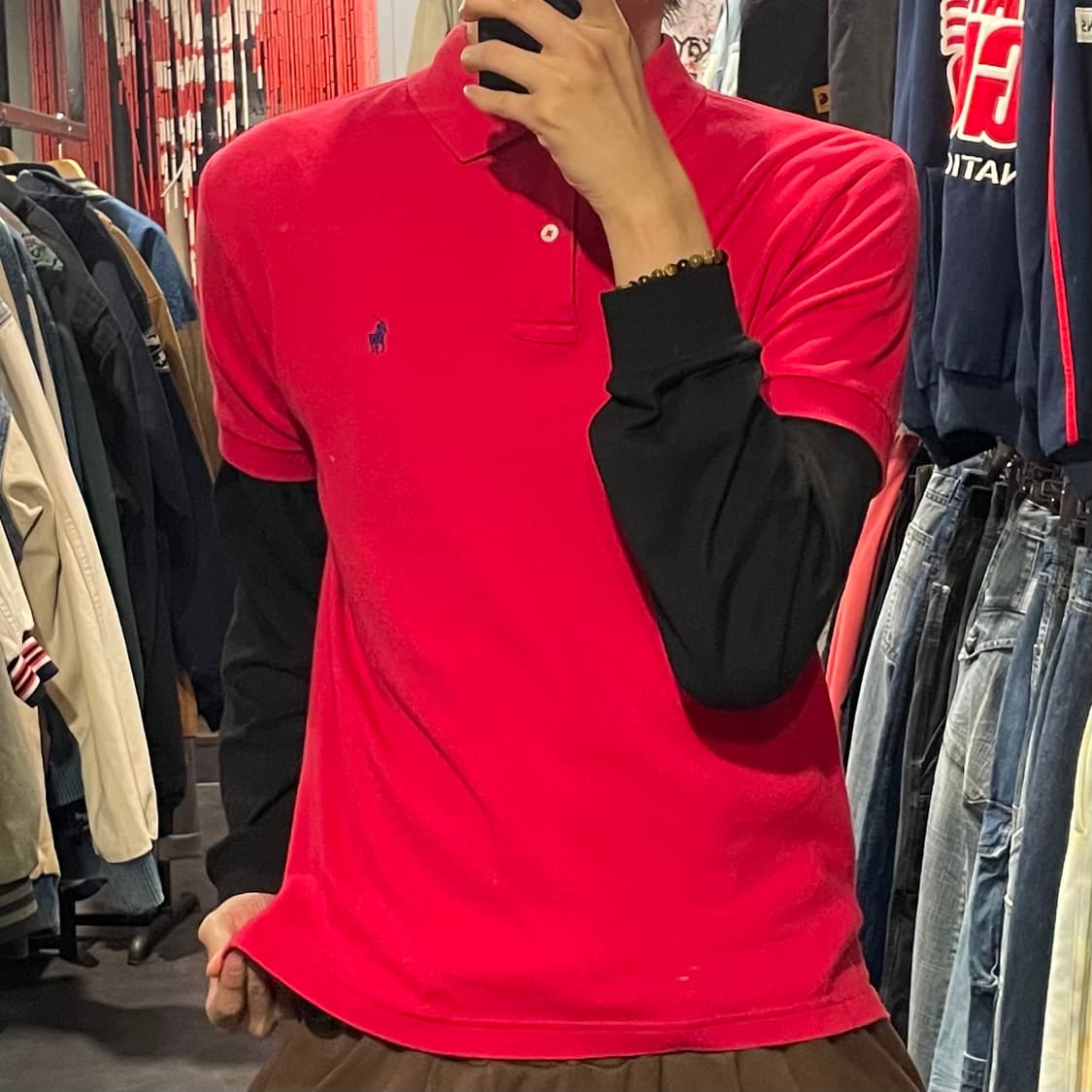 [IM] Polo 폴로 레드 카라 반팔 상품이미지2