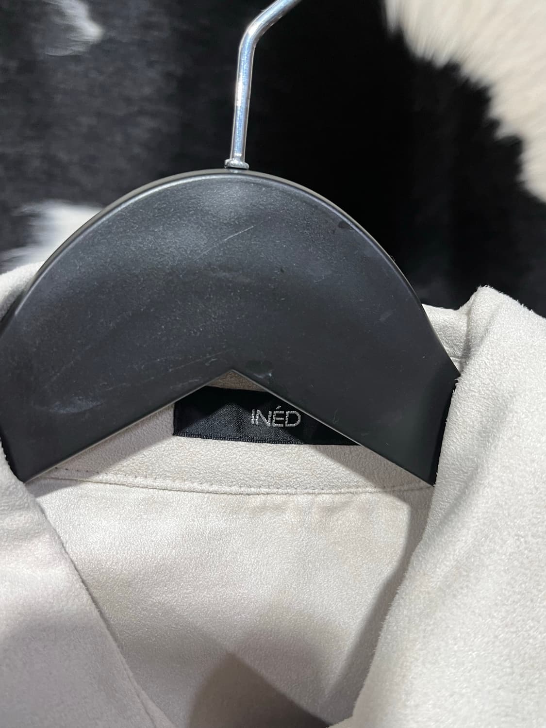 슬림핏 베이지 골지셔츠 상품이미지3