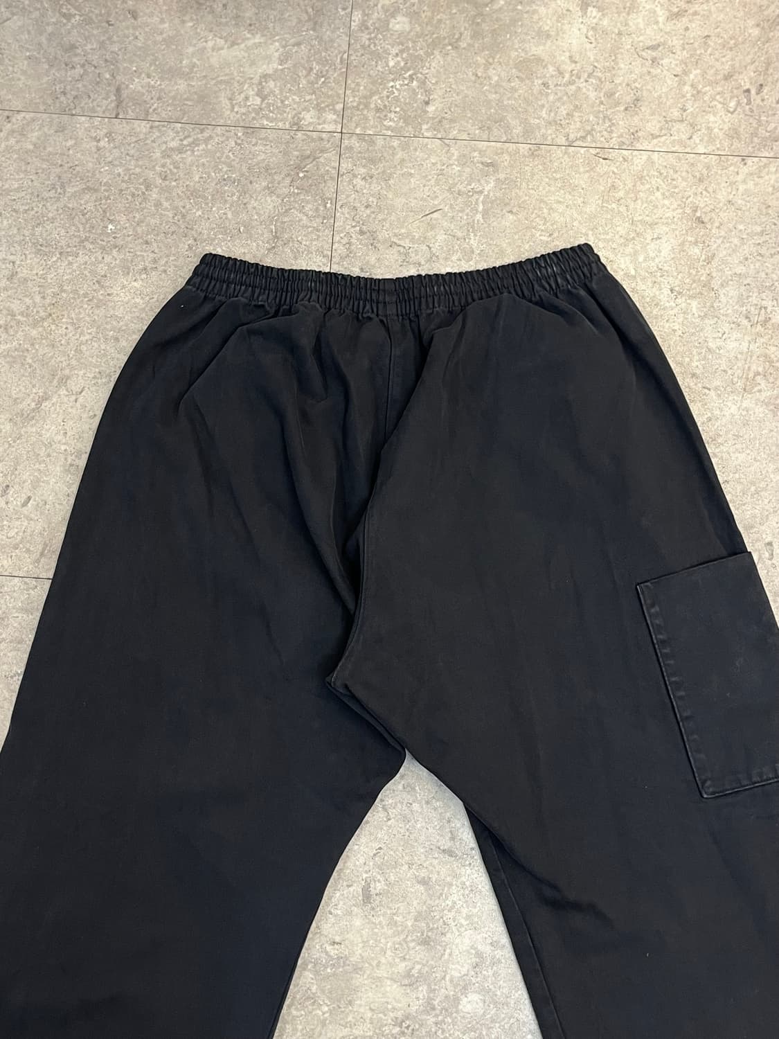 이지갭 사틴 카고 밴딩 팬츠 블랙 L #csz3637 상품이미지7