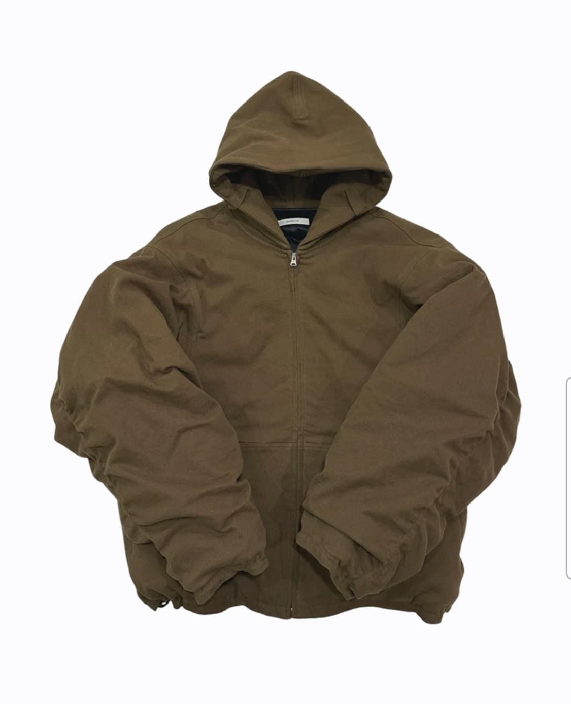 [1,2] 논노드 몰스킨 셔링 봄버 카키 브라운 상품이미지1