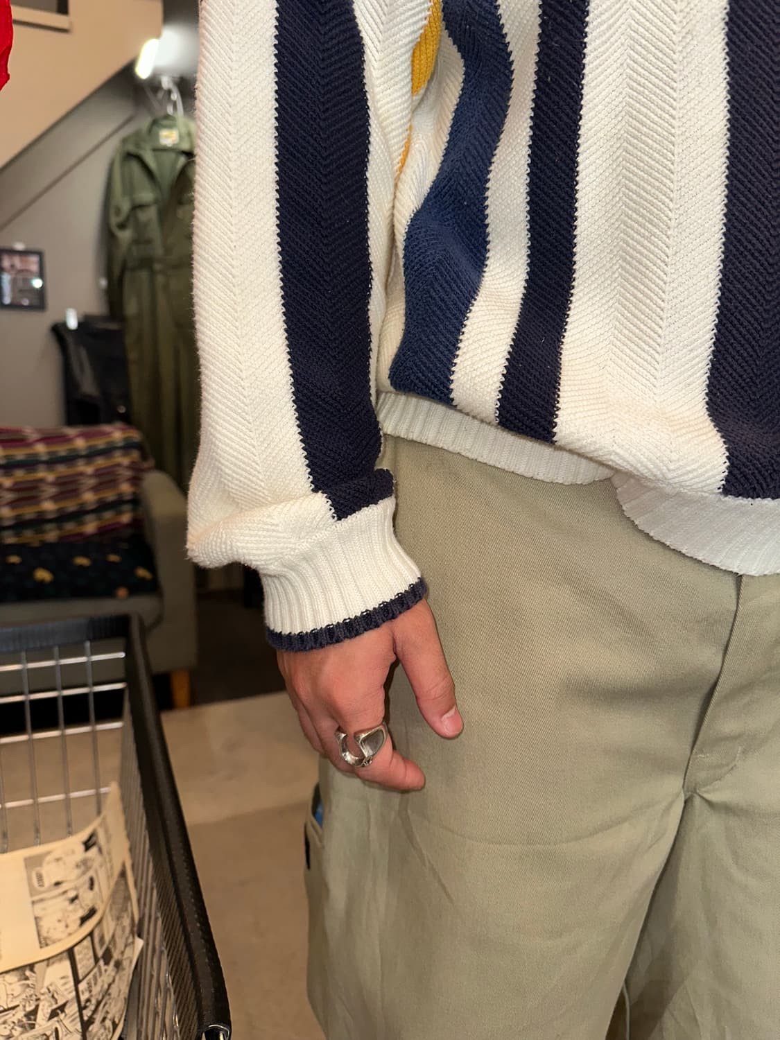 90‘s Chaps Ralph Lauren stirpe knitwear  상품이미지5