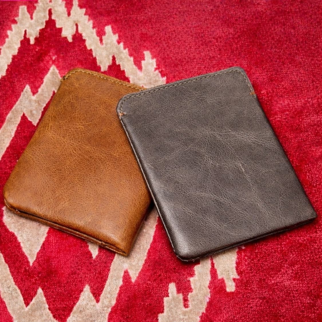 소가죽 빈티지 에이징 반지갑 상품이미지2