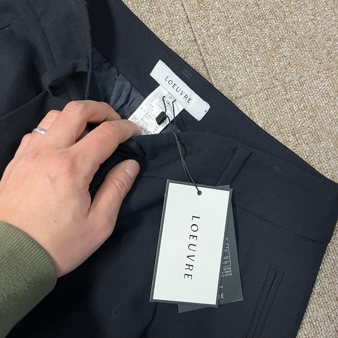 새상품 루에브르 와이드 팬츠 상품이미지3