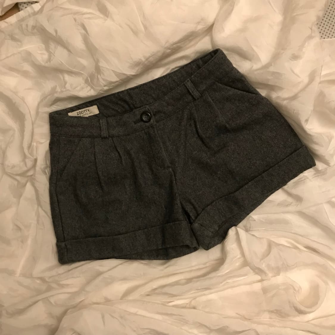 Vintage 빈티지 차콜 아방 모리걸 숏팬츠 상품이미지3