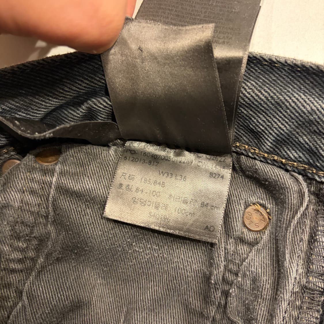 [33x36] 리바이스 501 데님 패치워크 리메이크 청바지 C229 상품이미지10