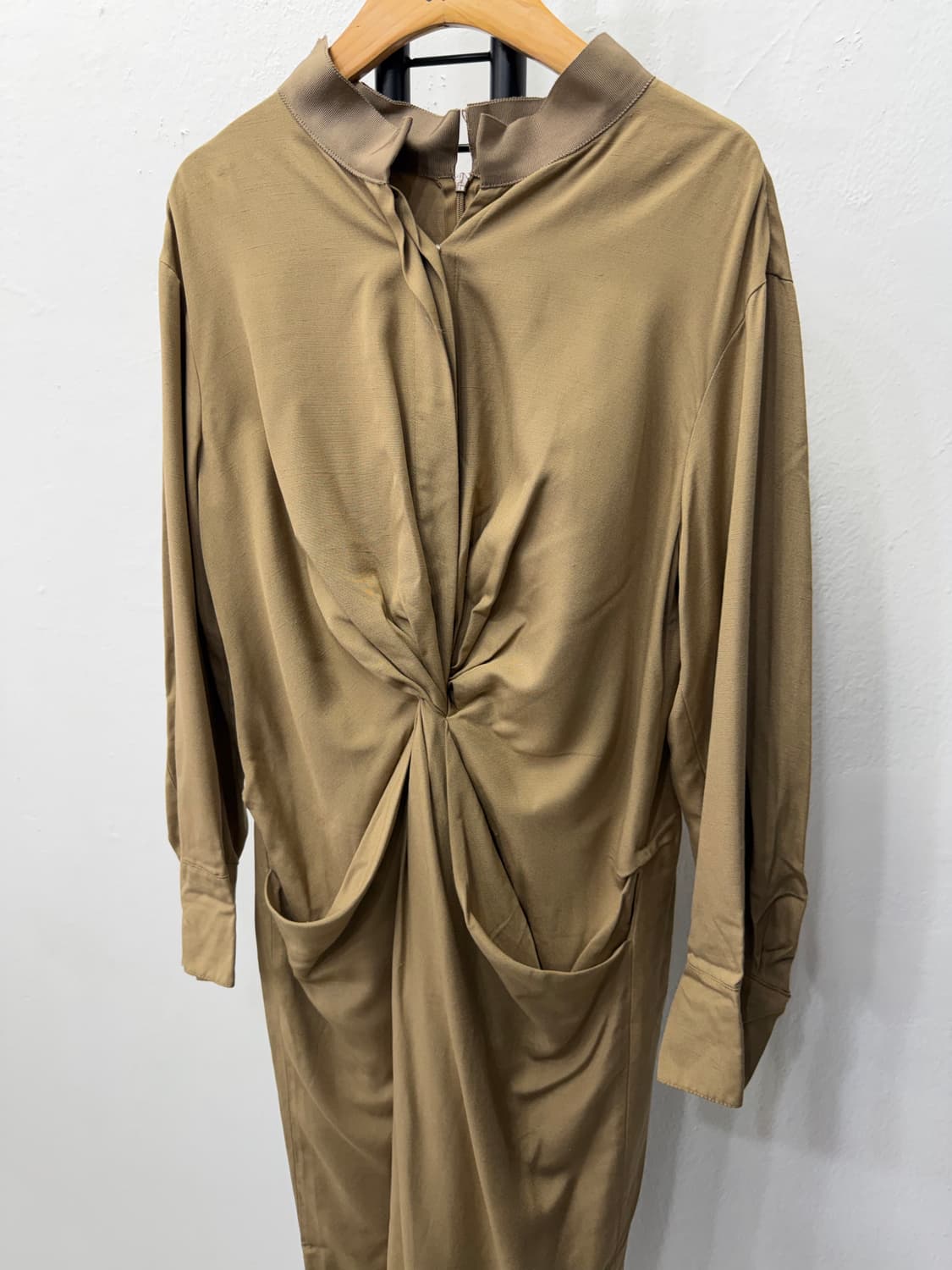 정품) 랑방 한섬 셔링 롱 원피스 82 상품이미지2