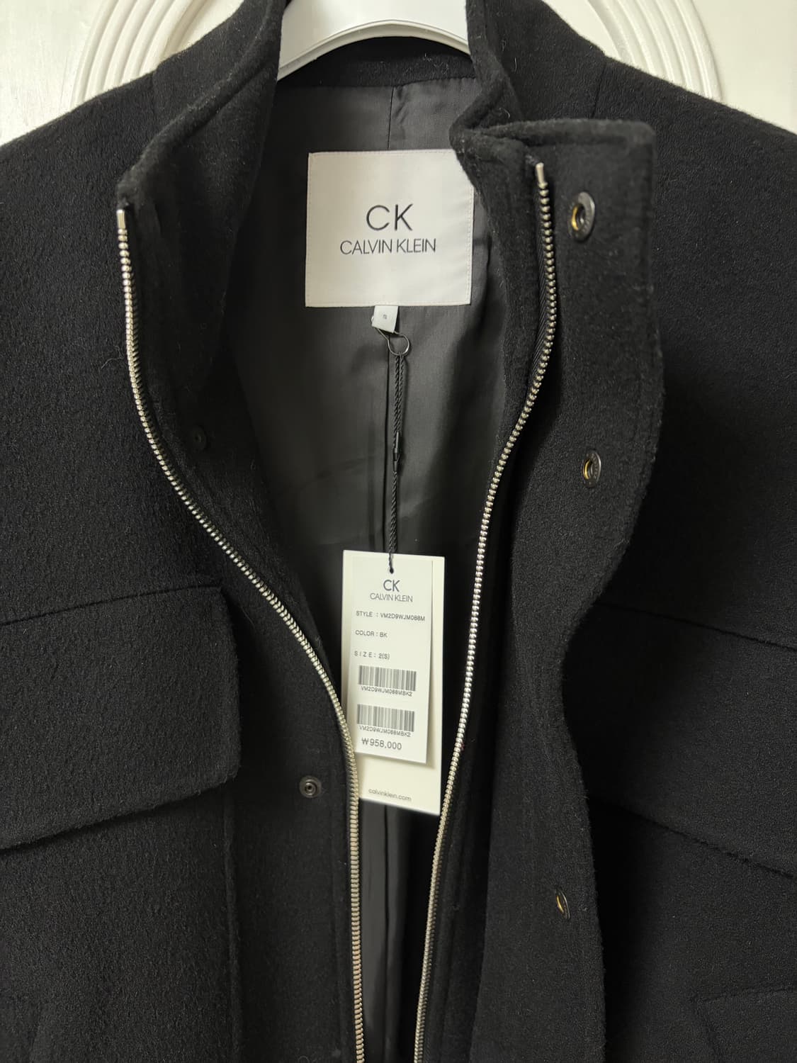 ck플래티넘 울자켓 블랙 판매합니다 상품이미지5