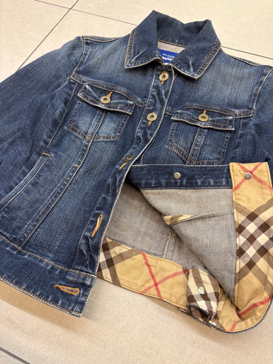 [ 38 ] 버버리 노바체크 라이닝 데님자켓 상품이미지6