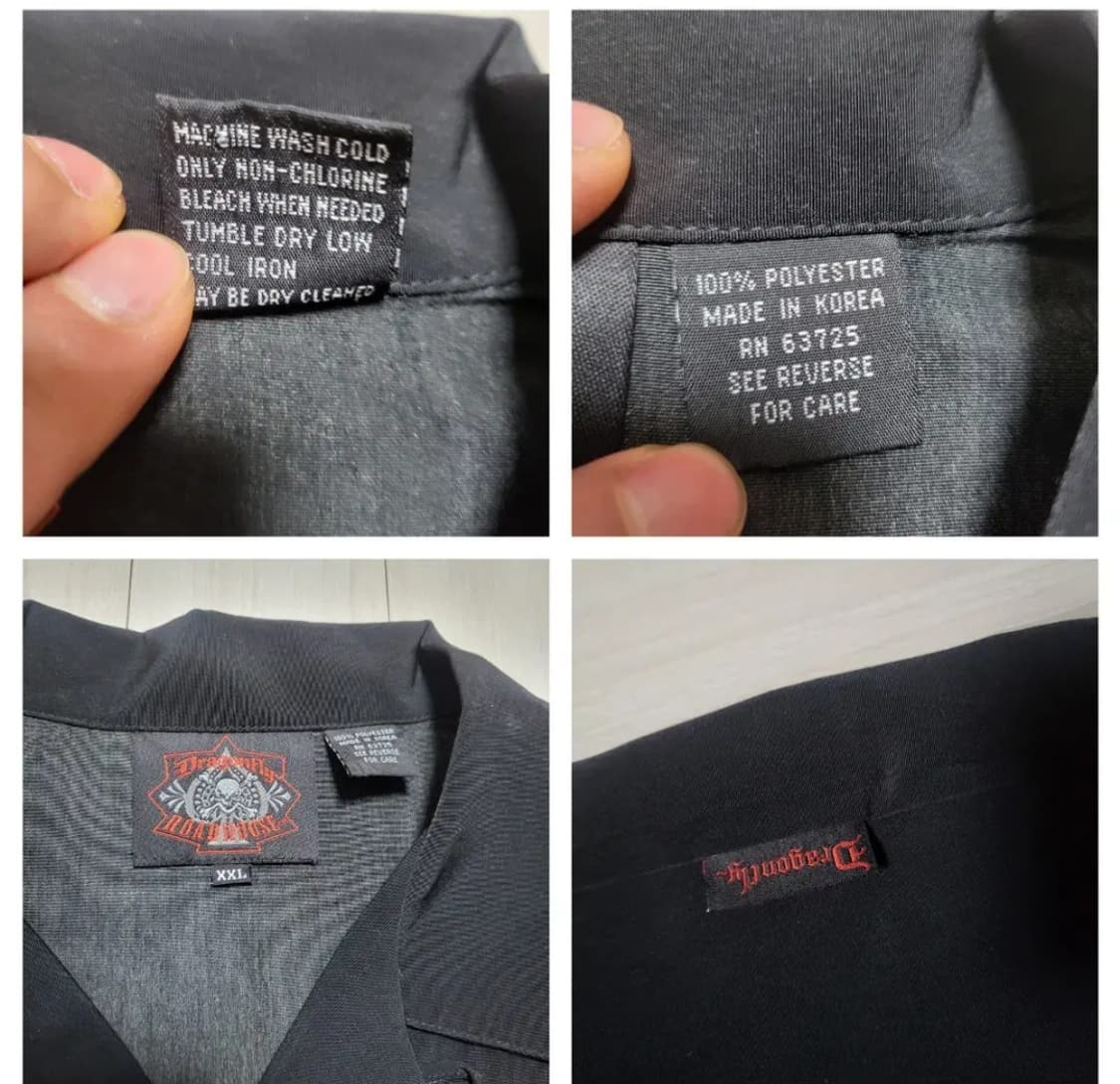 (2XL) 드래곤플라이 스컬셔츠 락티셔츠 할리데이비슨 빈티지셔츠 스컬티 상품이미지4