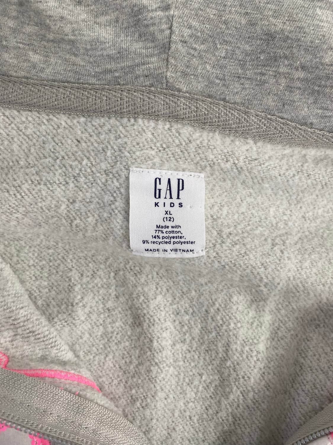 GAP 갭 그레이 후드집업 키즈XL 상품이미지3