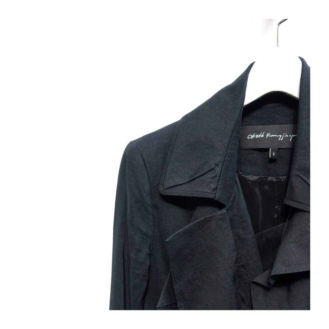 [55] OBZEE 오브제 드레이핑 러플 레이어드 코트 상품이미지7