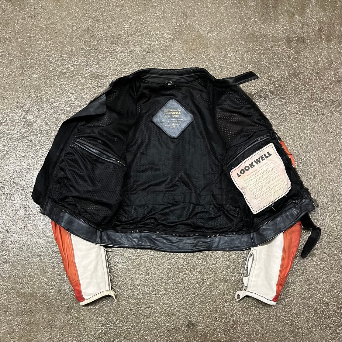 90s Lookwell 가죽 레이싱 자켓 (105) 상품이미지5