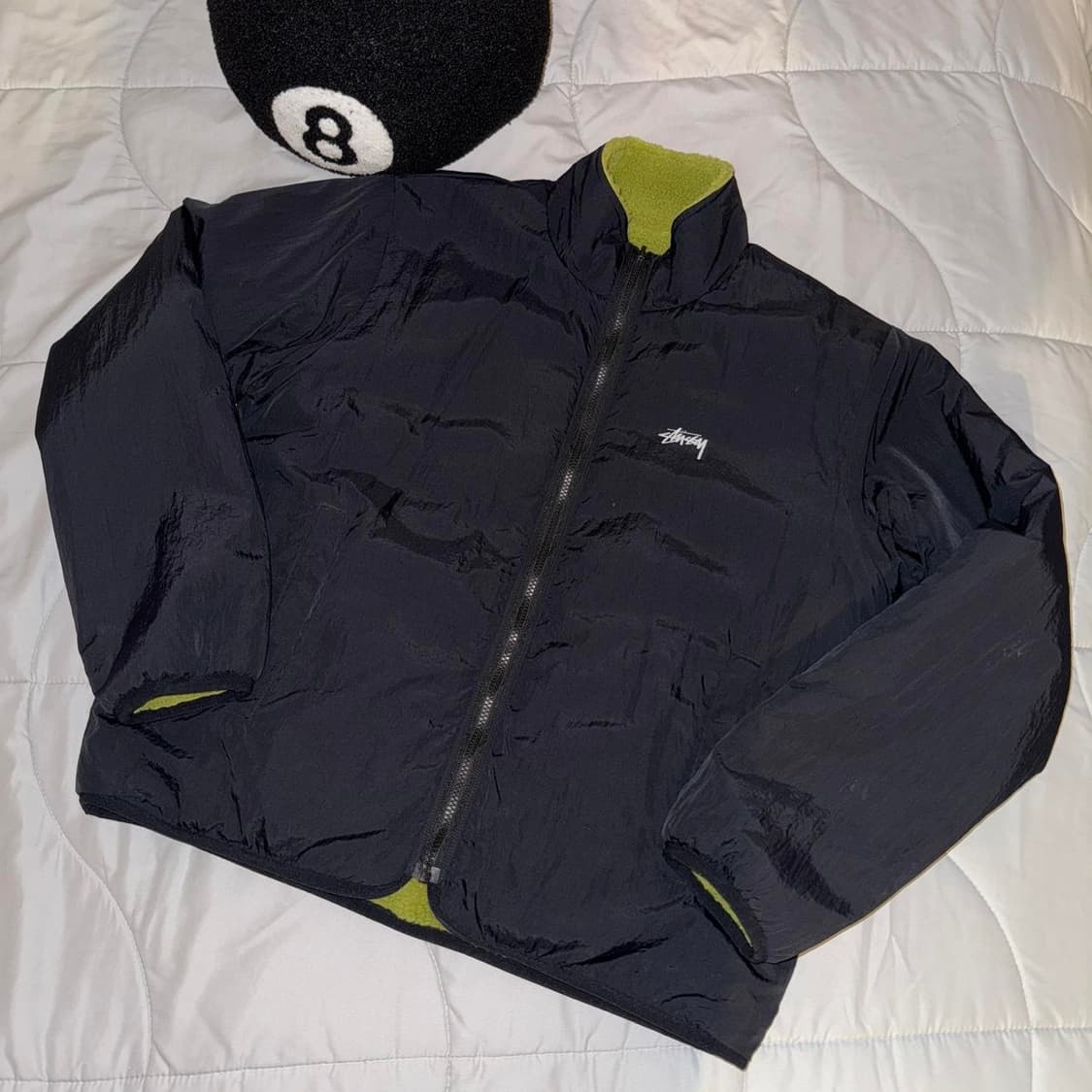 스투시 쉐르파 플리스 자켓 모스그린 상품이미지3