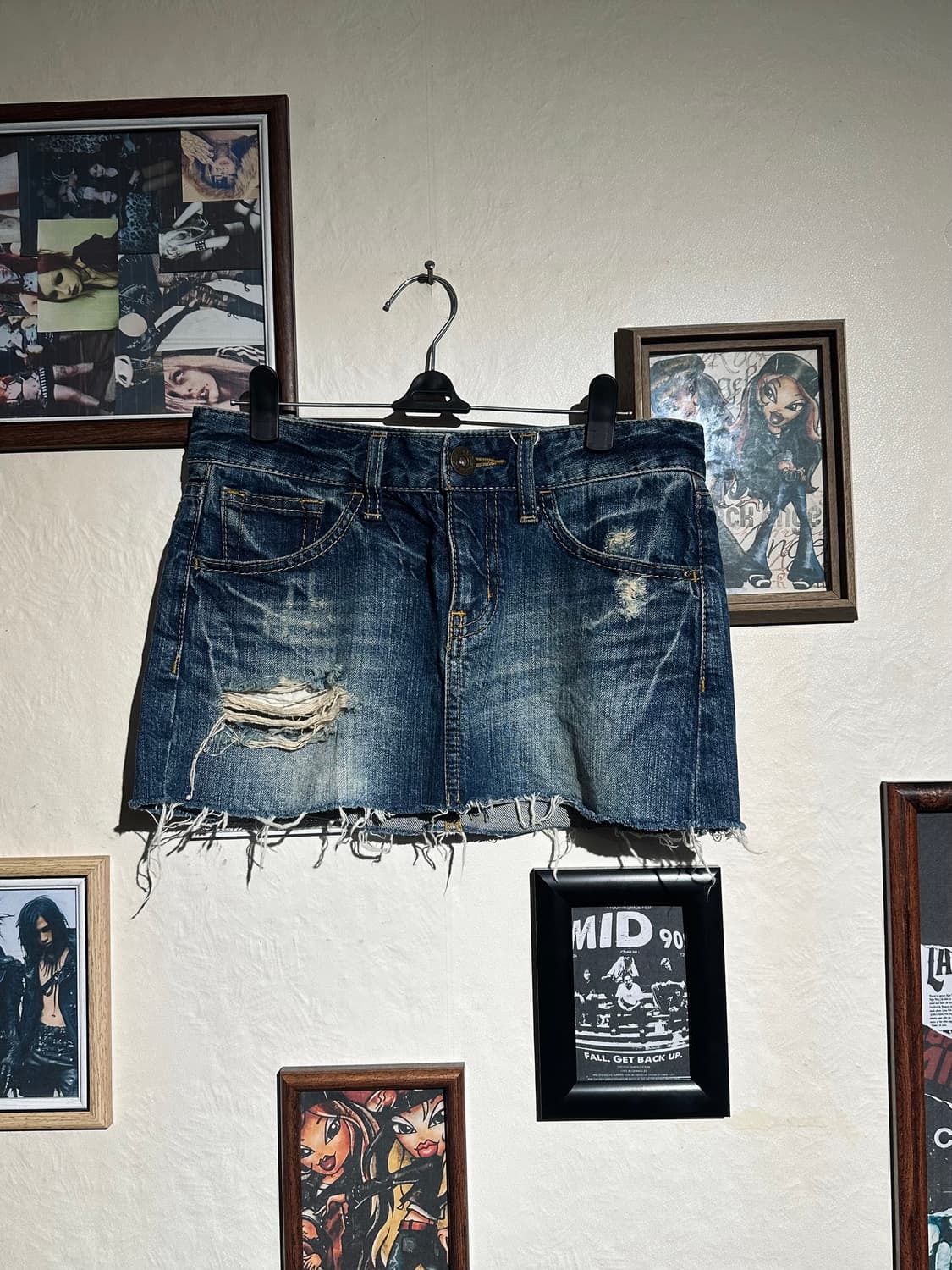 vintage jean skirt 상품이미지2