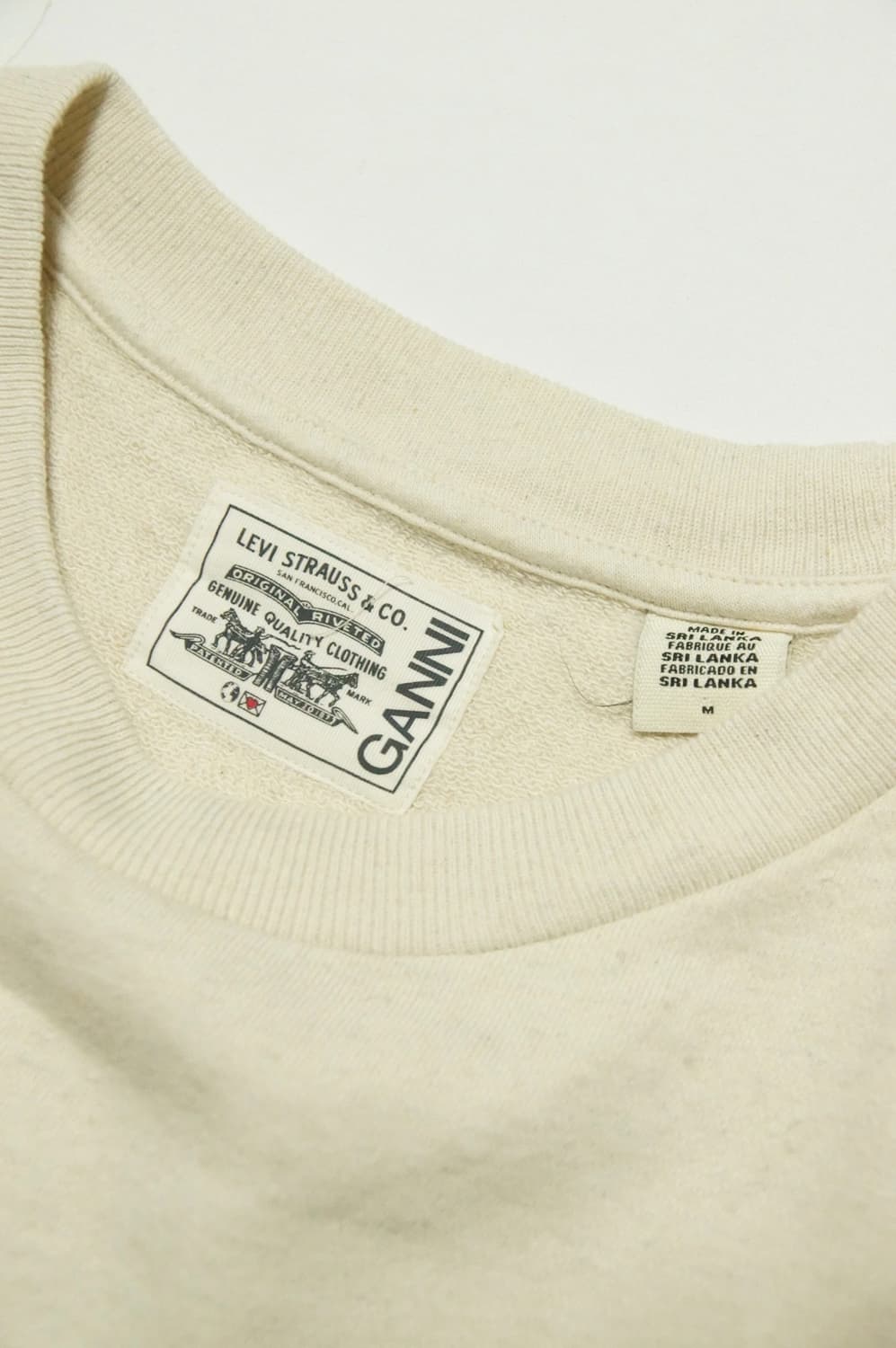 가니 × 리바이스 로고 스냅 스웨트셔츠 상품이미지3