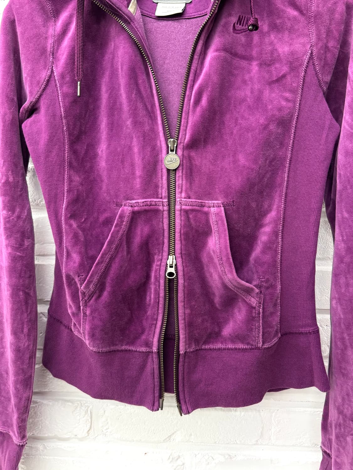 나이키 퍼플 벨벳 투웨이 후드집업 상품이미지5