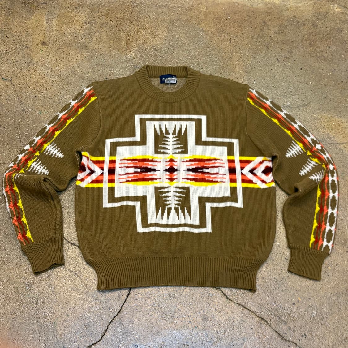 90s USA 빈티지 트라이벌 니트 상품이미지1