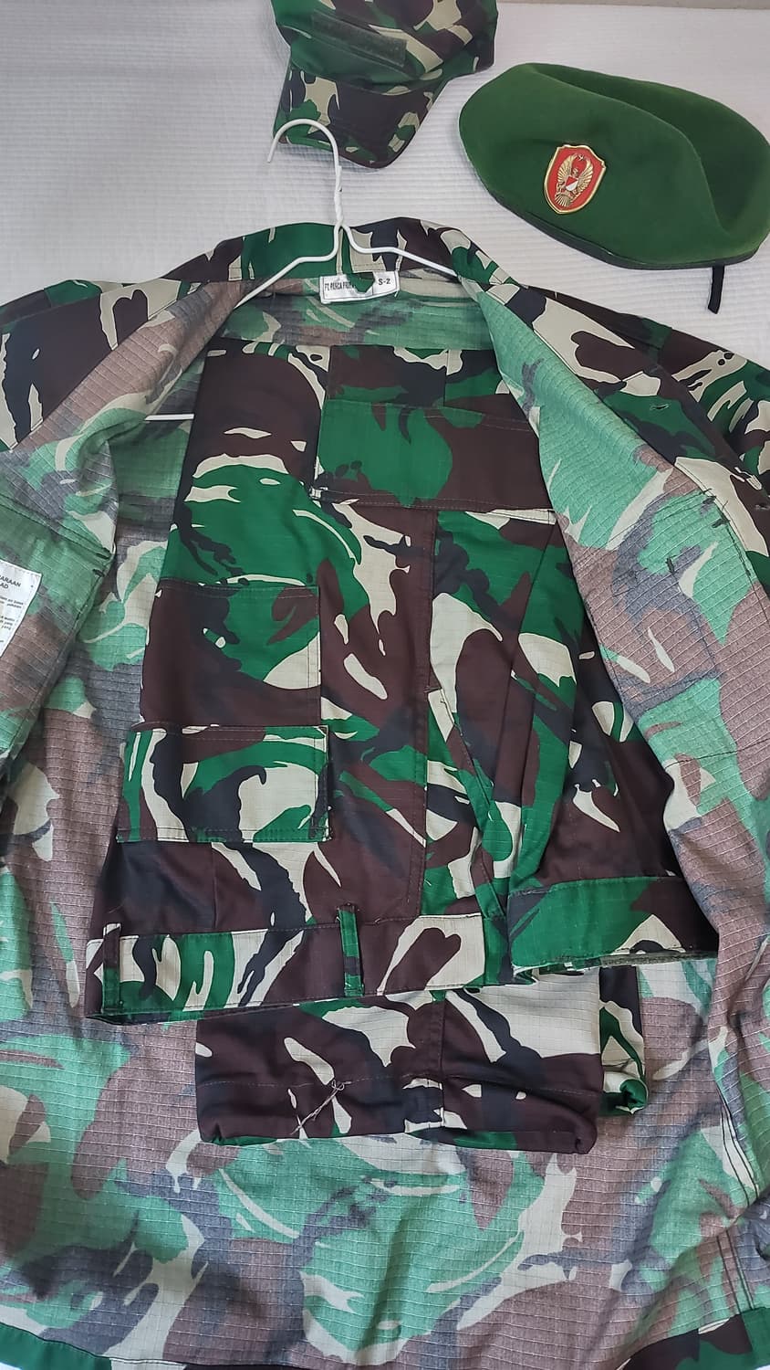 오리지널 인도네시아 국군 전투복 풀세트 판매합니다 상품이미지2