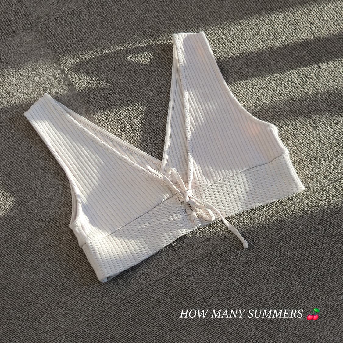 베이지 탑 슬리브리스 상품이미지6