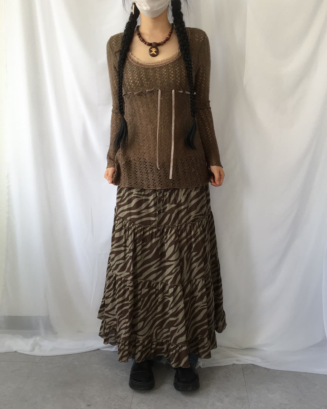 Woolen crochet knit 상품이미지1