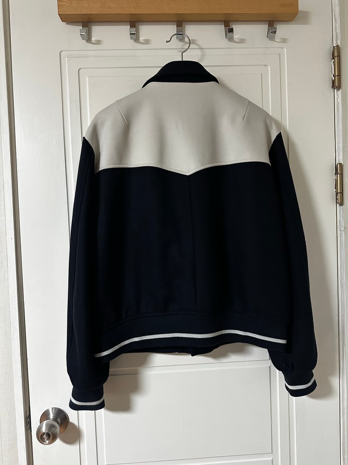 엘무드 웨이비 바시티 자켓 네이비 50 상품이미지2