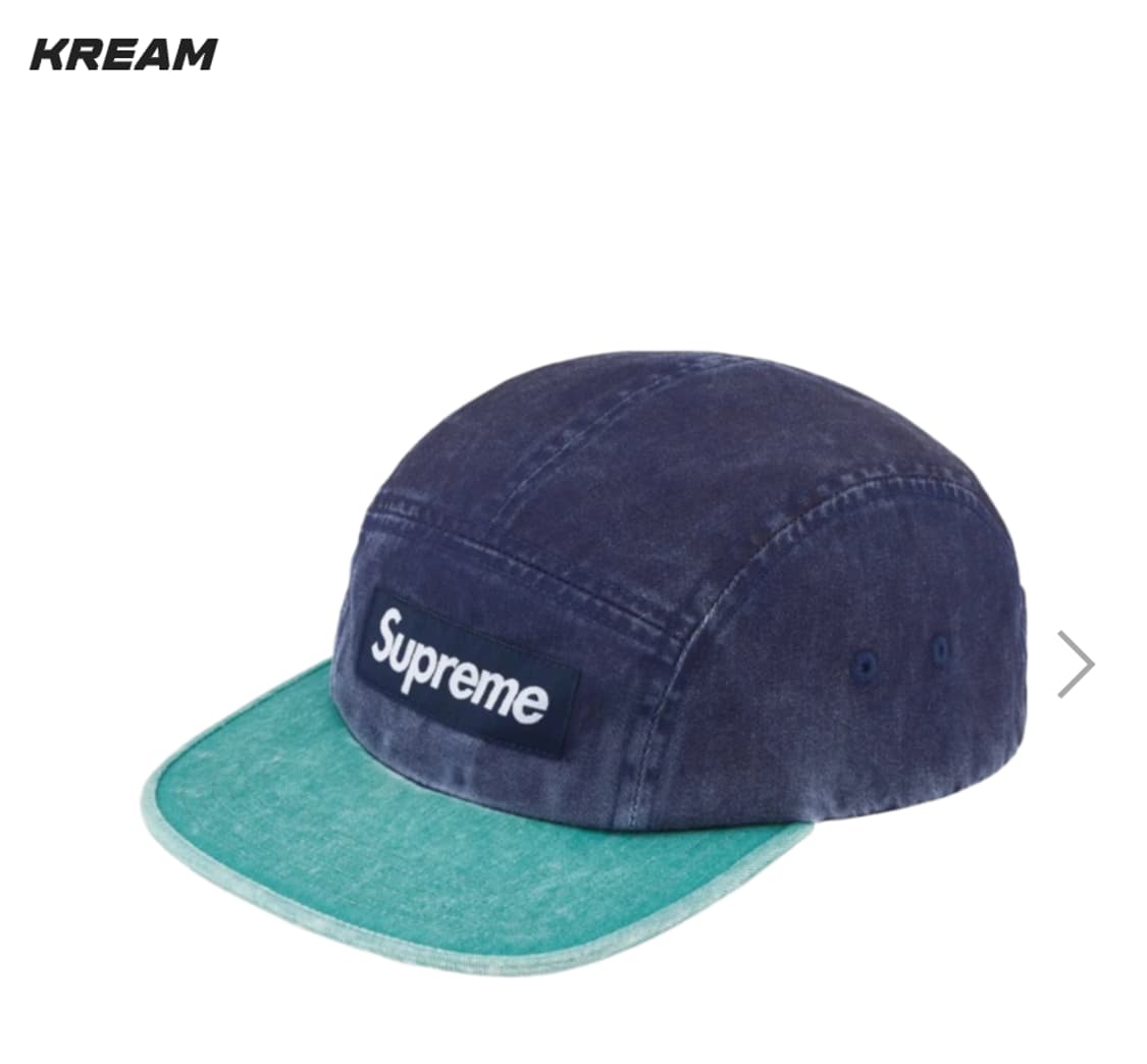 슈프림 피그먼트 투톤 캠프캡 네이비 상품이미지1