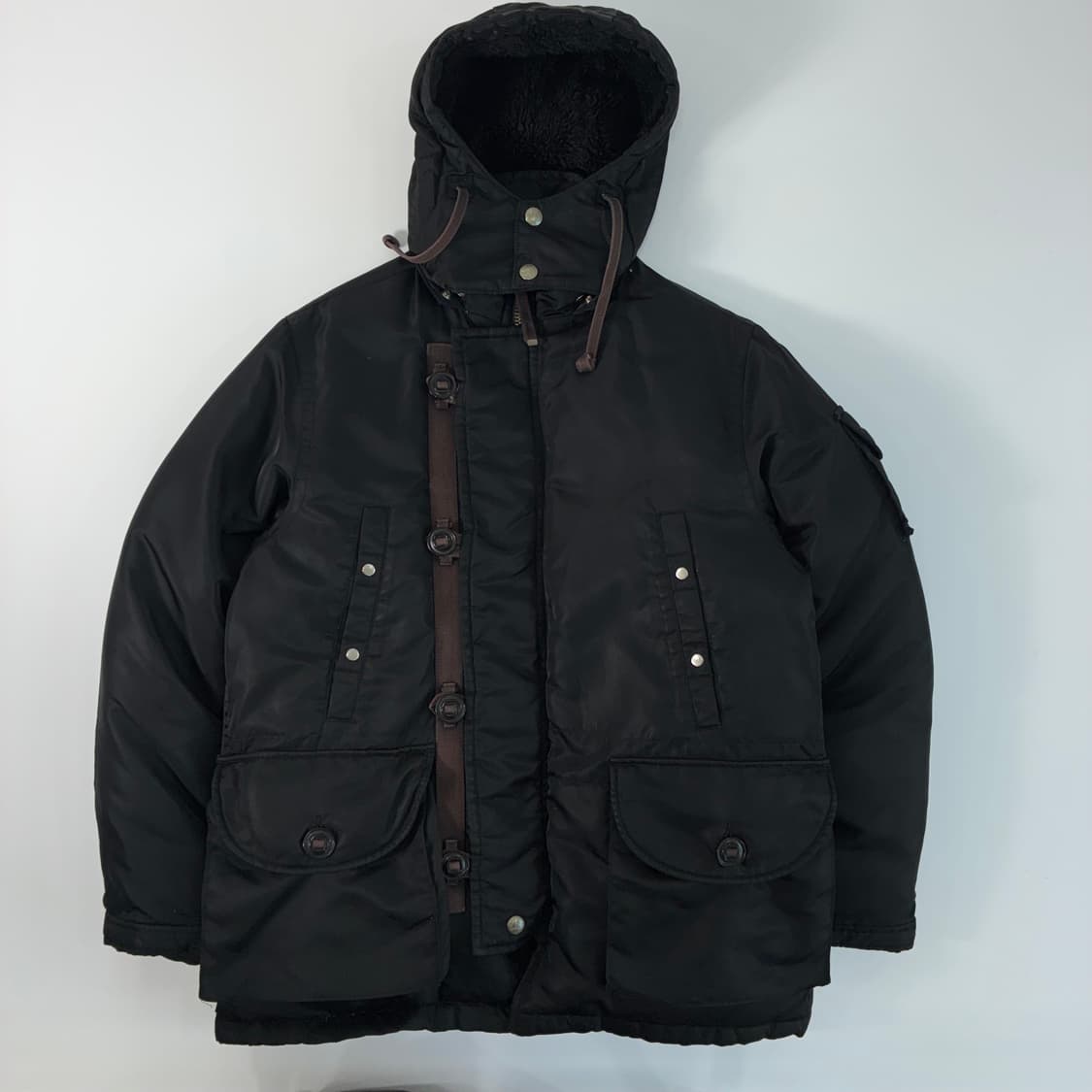 Polo  폴로 진스 컴퍼니 블랙 나일론 헤비 아크틱 파카 다운 자켓   상품이미지2