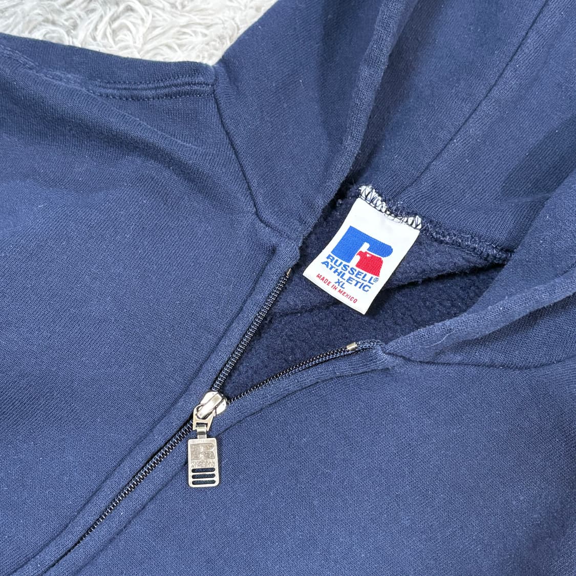 90s 러셀 후드집업 네이비 상품이미지4