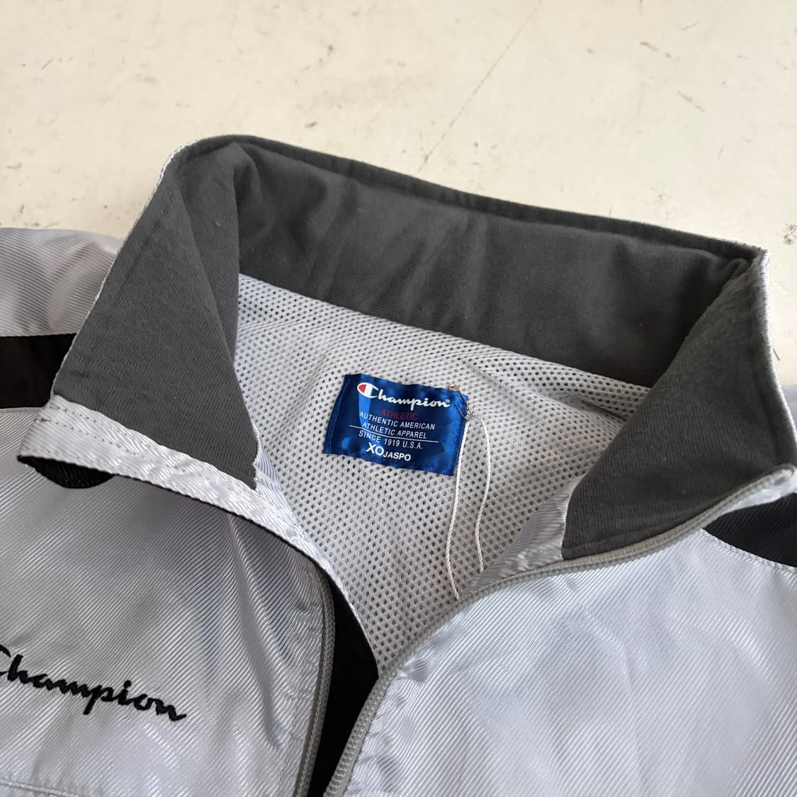 챔피온 빈티지 올드스쿨 나일론 트랙자켓 L 상품이미지5