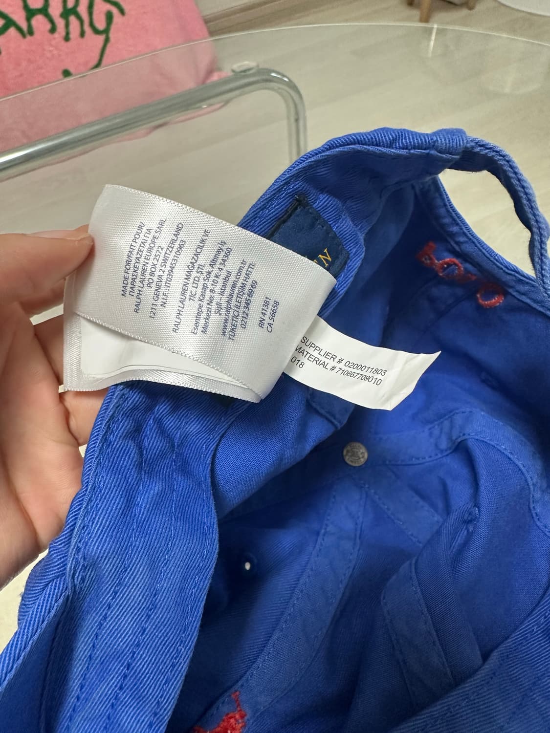 POLO RALPH LAUREN 클래식 치노 볼캡 (블루)  상품이미지8