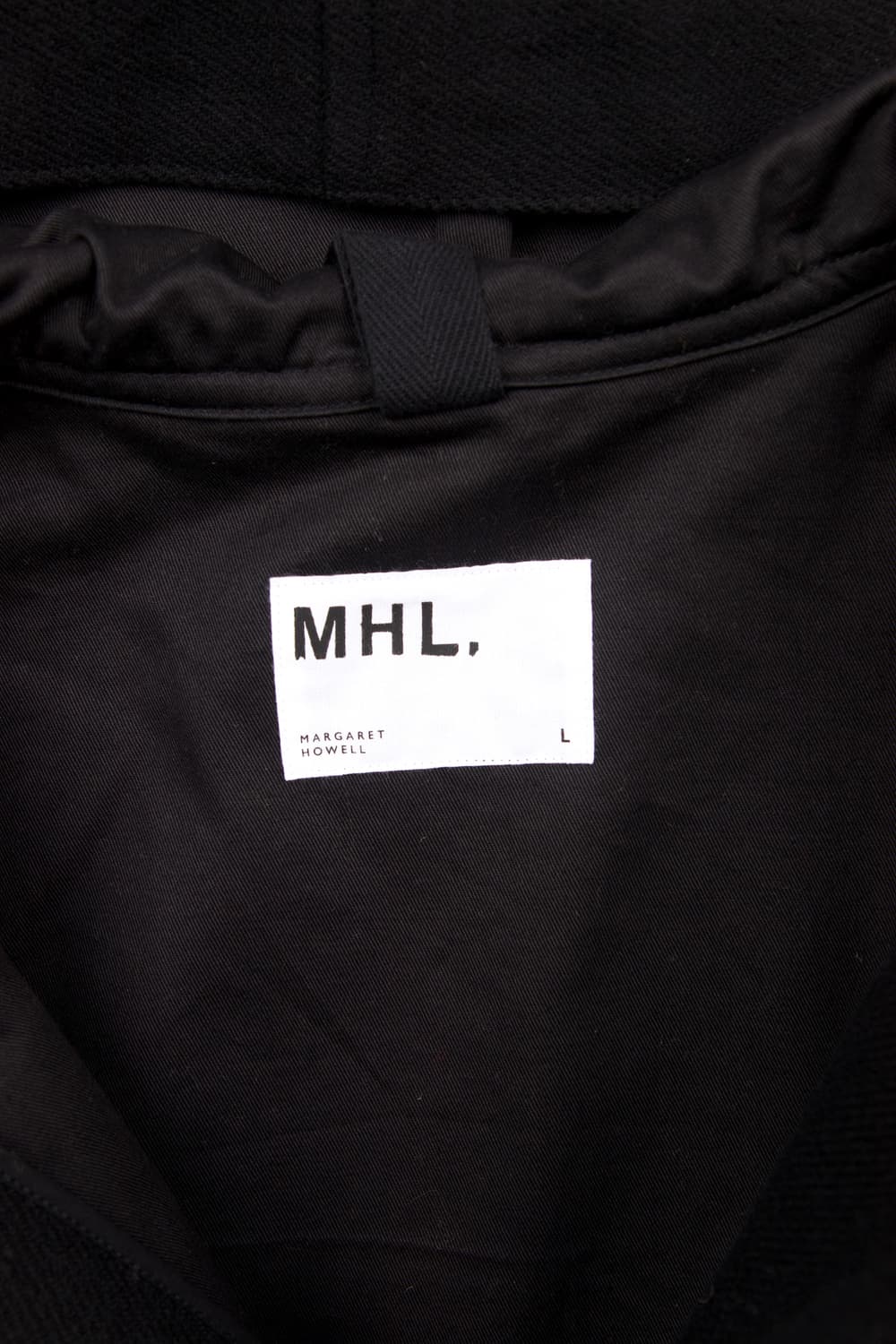 (새상품)MHL 헤비 코튼 울 더플코트 블랙 상품이미지2