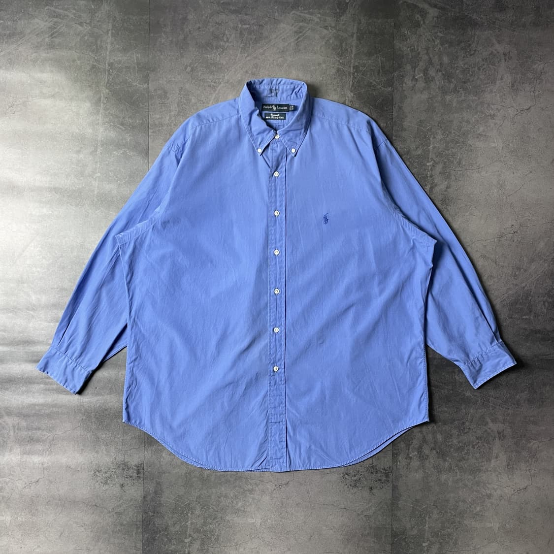 RALPH LAUREN 랄프로렌 빈티지 블루 코튼셔츠 상품이미지1