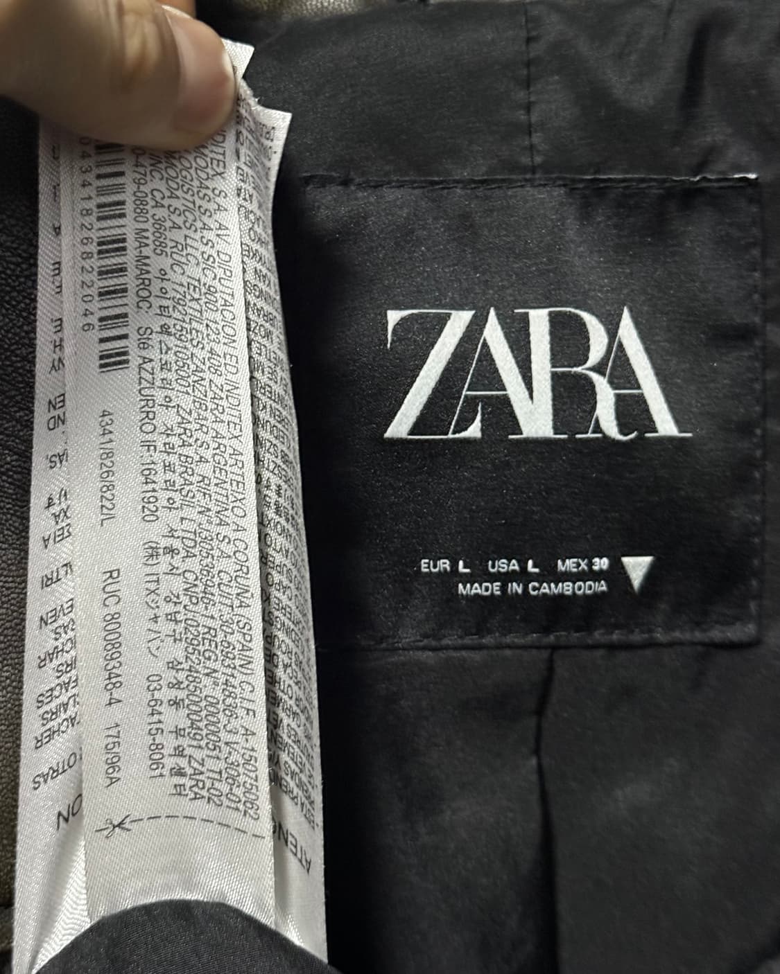 자라 레더 가죽 브라운 갈색 워시드 바이커 라이더 자켓 L 100 펑크 상품이미지8