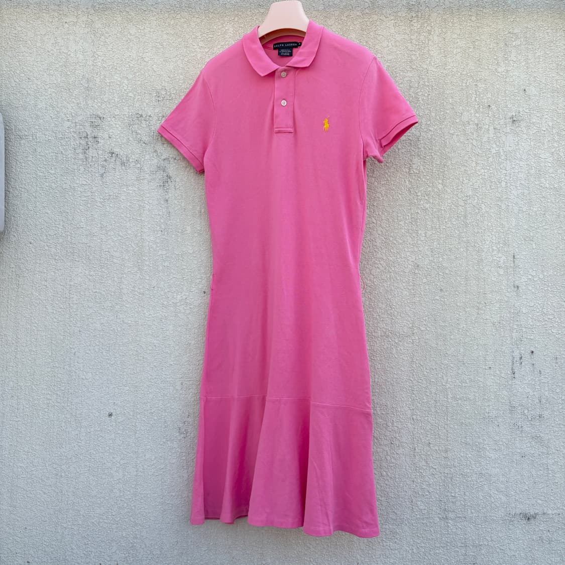 폴로 랄프로렌 PK 카라 핑크 원피스 상품이미지1