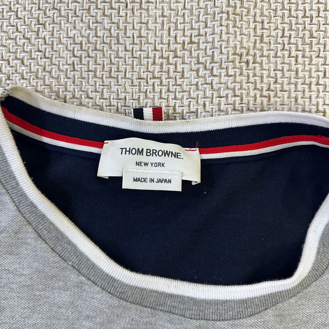 2 삼선 포켓 라운드 반팔티 0401D 상품이미지3