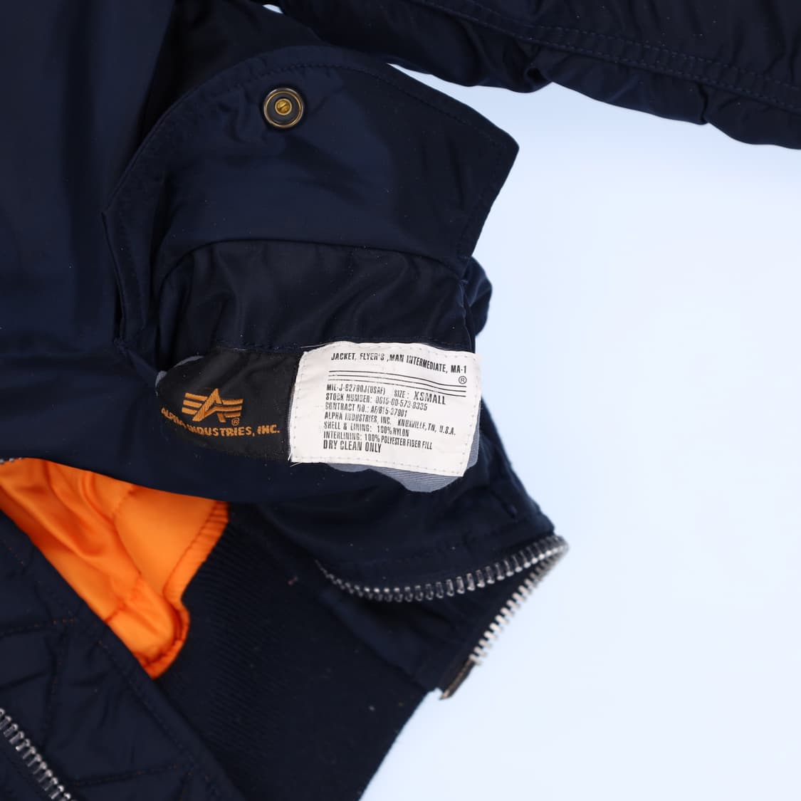 [XS] 알파인더스트리 나사 마원성조기 플라이트 항공 점퍼 N7087 상품이미지4