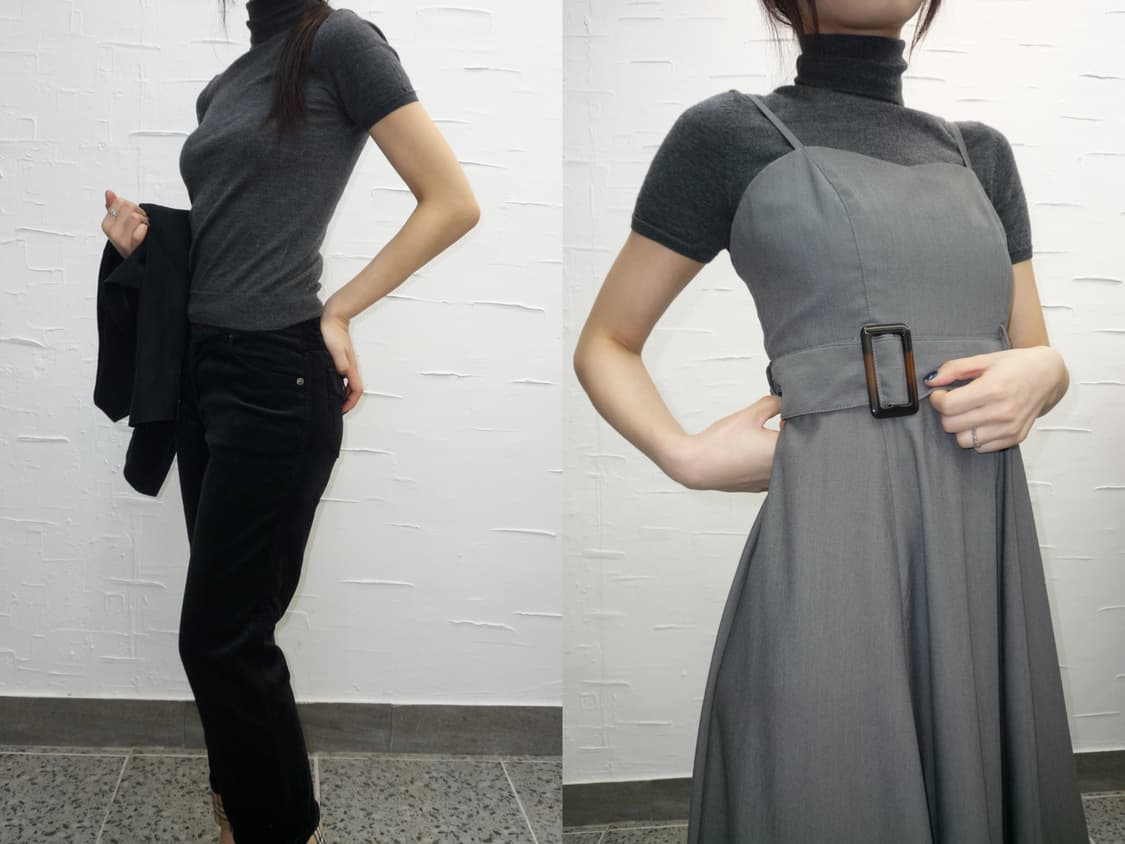 turtleneck short sleeve knit 상품이미지2